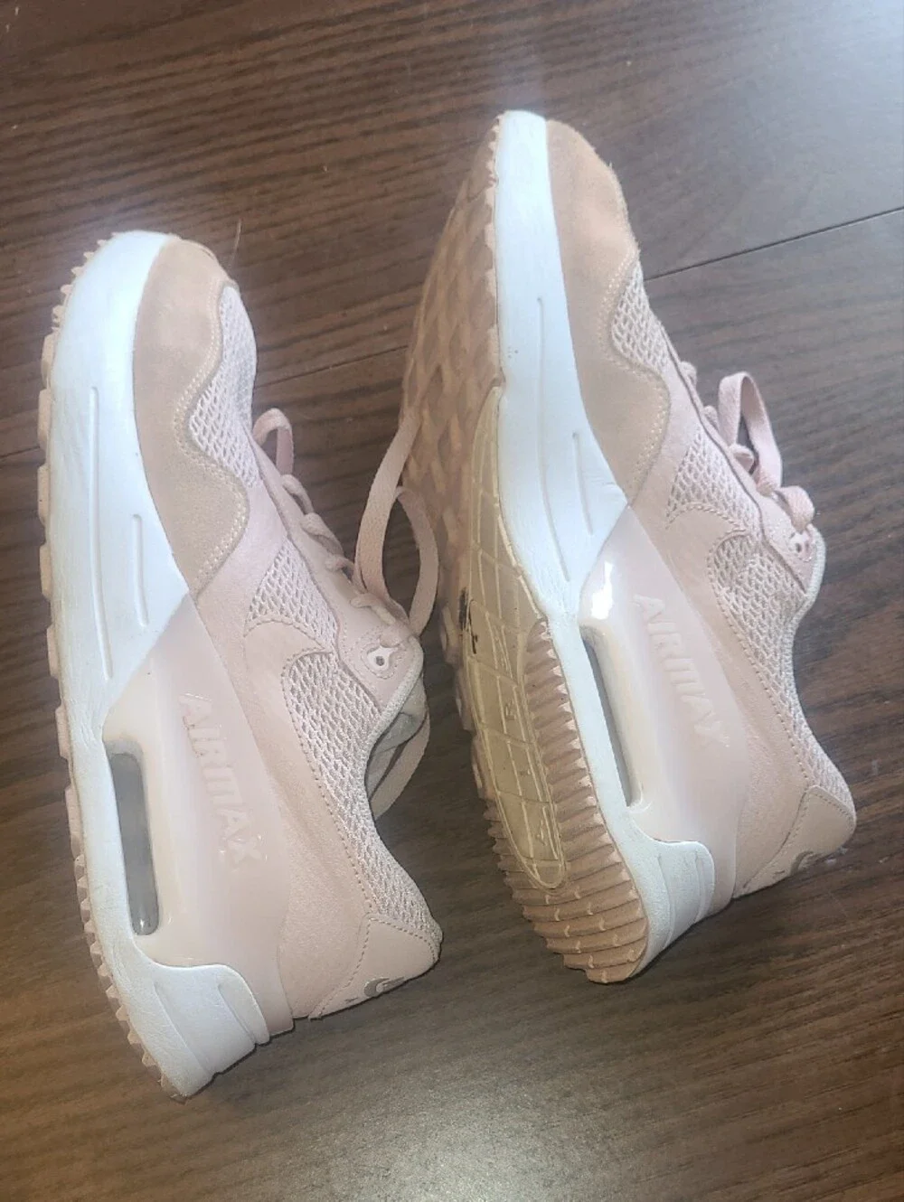 Nike Air Max SYSTM Womens Pink White Walking Running Shoes Sneakers Size 11
